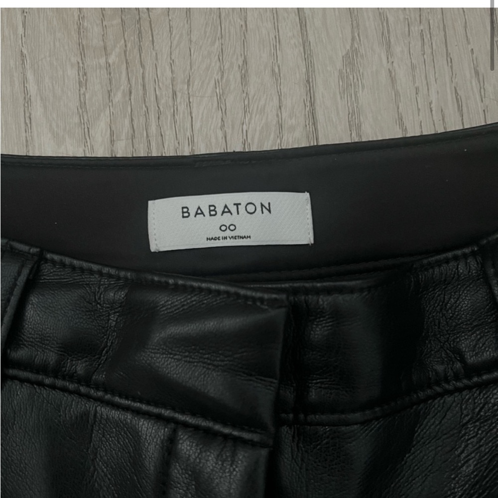 Aritiza Babaton Command Cropped Leather Pants 00 - image 3